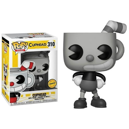 Funko POP! Games - Cuphead Vinyl Figure - CUPHEAD (Black & White) #310 *Chase*