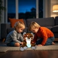thumbnail image 4 of Glowing Tiger Plush Toy with Colorful Lights, Luminous Stuffed Animal, Night Light Companion for Ages 4-5years, Soft Cuddle Pillow, Auto-Off Timer Plushie, Battery Operated Jungle Animal, 4 of 6