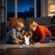 thumbnail image 4 of Juguetes de piscina, juguetes para bebés, juguetes para niños pequeños, 20 cm, 7,9 pulgadas, luz de colores, animales de peluche, juguete LED, almohada luminosa, regalo de cumpleaños para niños, muñec, 4 of 6