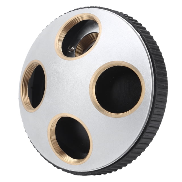 Objective Lens Nosepiece,Microscope 4‑Hole Adapter Objective Hole Objective Converter Microscope Revolving Nosepiece Built for Precision