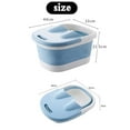 thumbnail image 2 of Foldable Foot Bath Foot Bath Tool, Foot Bath Basin with Foot Massager, Help Sleep, Foot spa, Suitable for Family spa Pedicure, can Save Space (Blue with Cover), 2 of 9