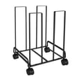 thumbnail image 2 of Carrito de almacenamiento de cartón con ruedas, organizador móvil de cartón, montaje sencillo Negro, 2 of 8