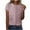 Pink, variant on LIZUOJUNF Women's Sequin Tops Shirts Round Neck Short Sleeve Shiny Bling Dressy Casual Holiday Party Outfits