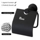 thumbnail image 4 of Black Round Base Matte Black Toilet Roll Holder with Flap Toilet Tissue Dispenser Toilet Paper Holder with Wall Cover 304 Stainless Steel for Toilet B, 4 of 5