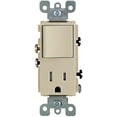 thumbnail image 1 of Enchufe eléctrico Leviton S01-T5625-ISP, 15 amperios, color marfil, 1 of 3