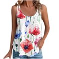 thumbnail image 2 of Boovnll Camisole Débardeurs pour Femmes, Débardeur d'Été Ample Décontracté Mode Imprimé Col Rond, Débardeur pour Femmes, Débardeur à Bretelles Spaghetti,, 2 of 5