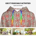 thumbnail image 4 of Haiem Insects Spiders for Women's Fashion Hoodies & Sweatshirts with Kangaroo Pocket,Hooded Sweatshirt with Eye-catching Drawstrings-X-Large, 4 of 7