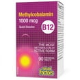 thumbnail image 1 of Natural Factors - B12 Méthylcobalamine 1000 Mcg, 90 Comprimés Sublinguaux, 1 of 2