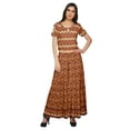 thumbnail image 1 of Moomaya Crop Top With Loose Palazzo Set For Women Printed Ethnic Clothing, 1 of 6