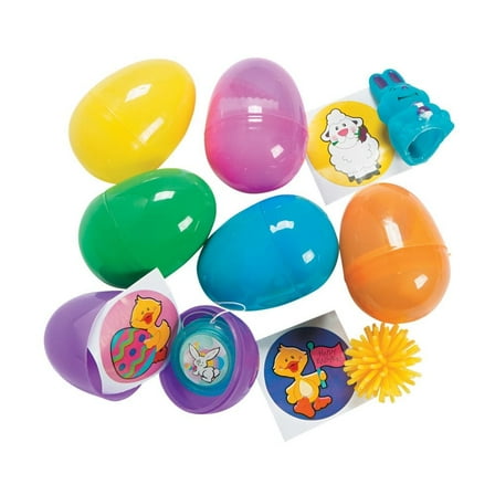 Bright Toy Filled Eggs (2Dz) - Party Supplies - 24 Pieces