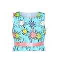 thumbnail image 4 of Girls Dress Flower Blue Cotton Casual Summer Sundress 2-3 Years, 4 of 6