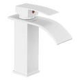 thumbnail image 1 of Bathroom Basin Faucet Waterfall Deck Mounted Cold And Hot Water Mixer Tap, 1 of 9