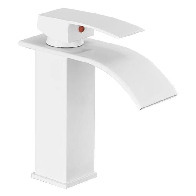 Bathroom Basin Faucet Waterfall Deck Mounted Cold And Hot Water Mixer Tap