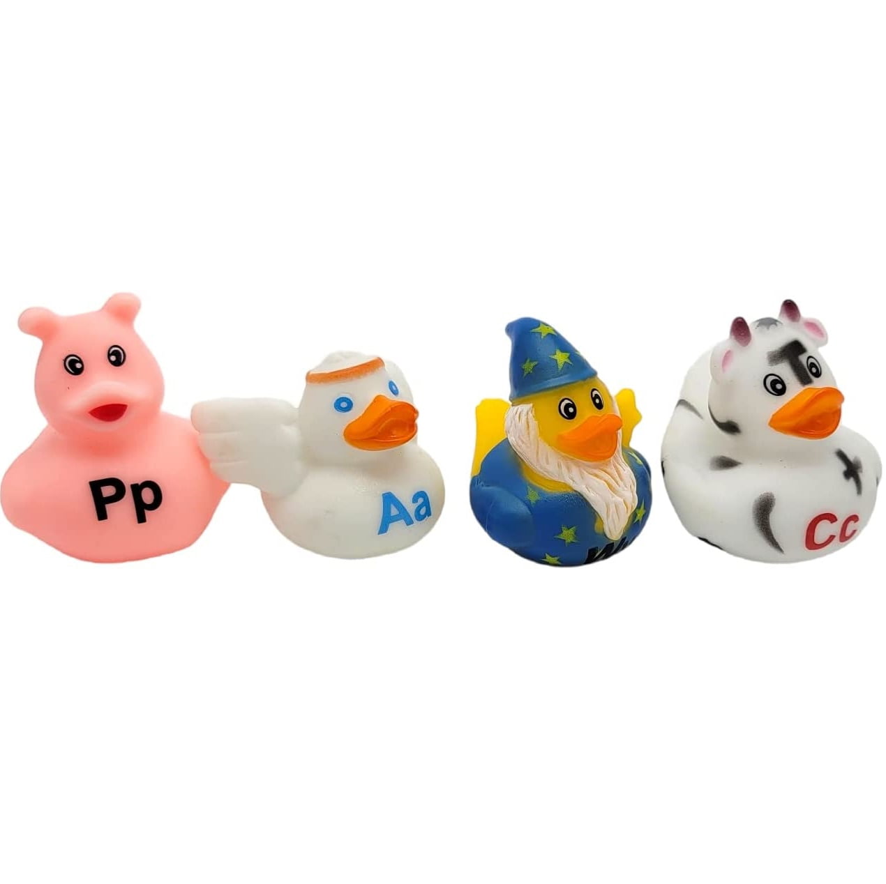 Complete 26 Letters Colorful Figure Alphabet Rubber Duckies 26