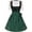 Green, variant on Yyuenw Women Vintage Bavarian Oktoberfest Dirndl Dress Puff Sleeve Lace Embroidery Costume for Party&Stage Performance