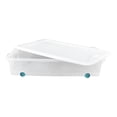 thumbnail image 3 of Caja Plástico Sterilite 53L Transparente Con Ruedas, 3 of 3