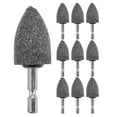thumbnail image 1 of OUNONA 10Pcs Grinder Drill Brown Sharpening Tips For Drills Rotary Tools Metal Plastic, 1 of 8