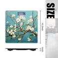 thumbnail image 2 of Bathroom Scale, Highly Accurate Digital Body Scale,Precisely Measures Weight up to 400 lbs-White Flowers On Tree Branches In Aqua Background, 2 of 4