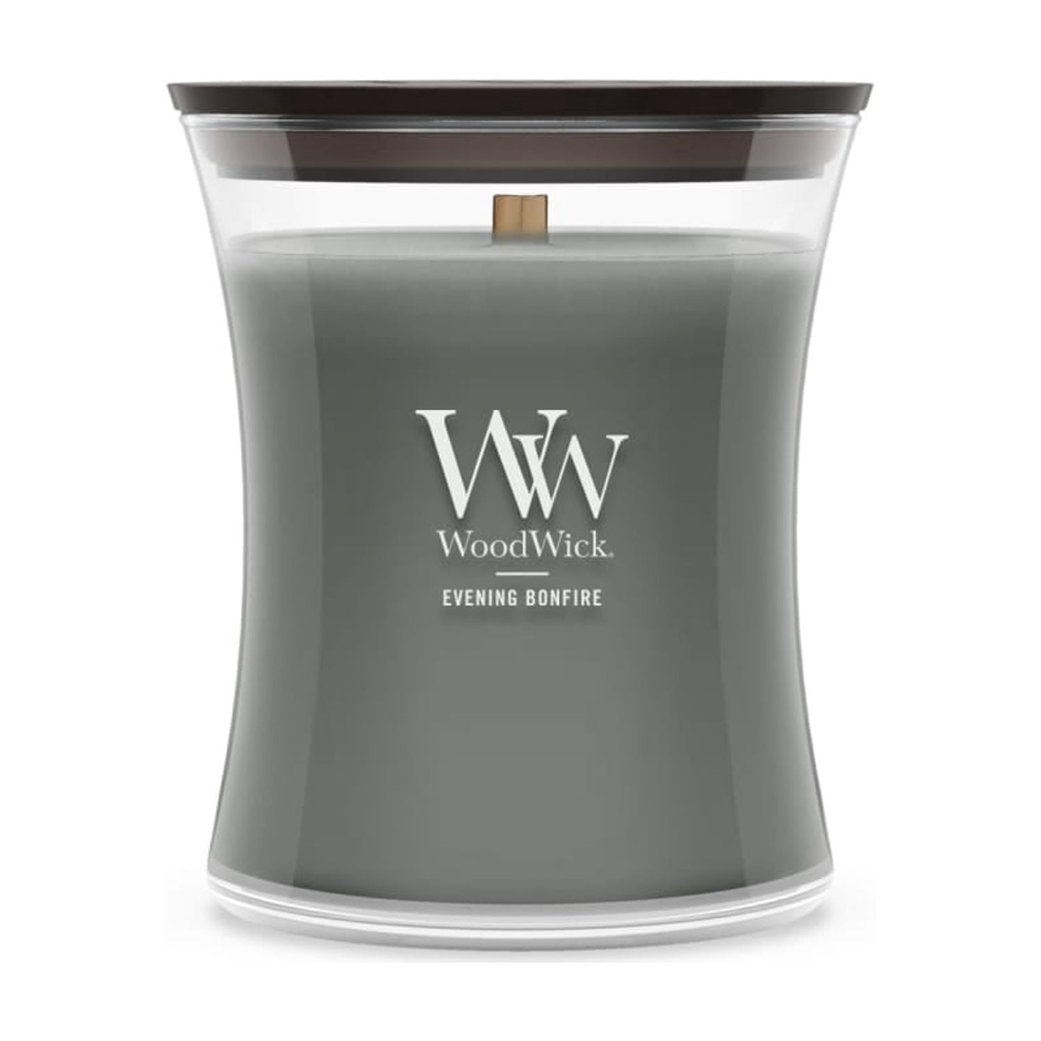 (4 pack) WoodWick Evening Bonfire Medium Hourglass Candle