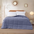 thumbnail image 2 of Modern Threads Down Alternative Reversible Comforter Infinity Blue & Silver Twin, 2 of 18