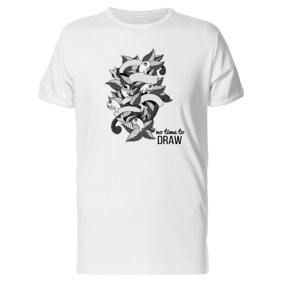No Time To Draw B&W Tee Men's -Image by Shutterstock