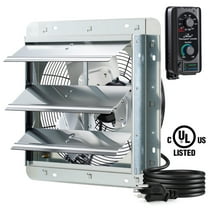 iLIVING 12" Shutter Exhaust Fan with Thermospeed(TM) Controller