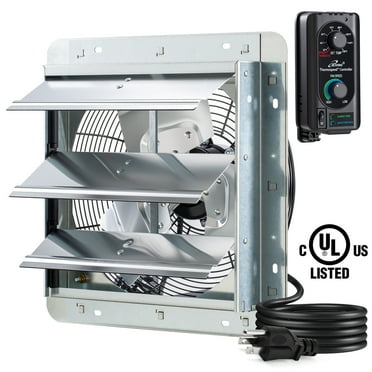 iLIVING 12" Shutter Exhaust Fan with Thermospeed(TM) Controller