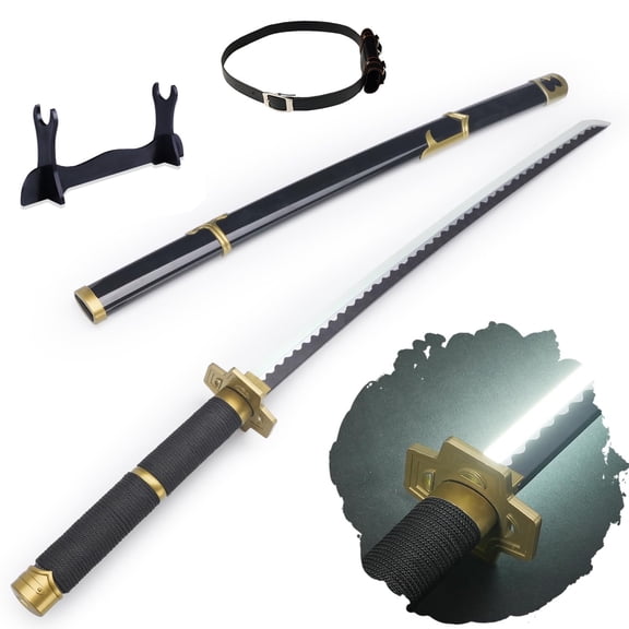 LED Light Roronoa Zoro Sword Yubashiri with Belt and Holder