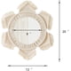 thumbnail image 5 of Espejo de pared colgante con flecos de macramé, espejo bohemio redondo, decoración artística para apartamento, sala de estar, dormitorio, entrada de bebé, guardería, dormitorio, marfil Fokelyi LRWJ270, 5 of 7