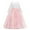 Pink, variant on URMAGIC 3-12Y Child Girls Eyelash Lace Deep V Back Wedding Dress Teen Girl Tulle Full-length Straight Gown Dress