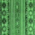 thumbnail image 1 of Ahgly Company Indoor Square Oriental Emerald Green Modern Area Rugs, 8' Square, 1 of 4