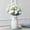 White, variant on Bowayaoa Faux Flowers, Artificial Silk in Vase, Fake Plant Eucalyptus Flower Arrangement for Home Office Farmhouse Bathroom Dining Table Centerpiece Decorations Coffee Table Decor