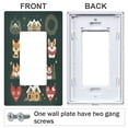 thumbnail image 3 of Yayeee Rocker Switch Wall Plate 1-Gang 4.6"x2.9" Home Decorative Outlet Cover, Green Christmas, 3 of 6