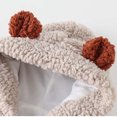 thumbnail image 4 of LFEOOST Baby Girls Boys Lamb Fleece Hooded Cape Plus Velour Warm Coat Kids Winter Thickening Comy Outdoor Sweater Coat (Beige, 2 Years), 4 of 5