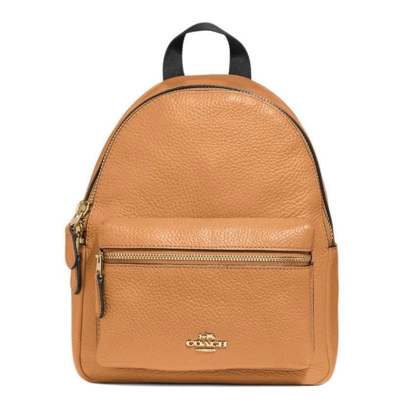 coach pebble leather mini charlie backpack