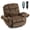 L1060-Brown Chenille, variant on LITVZ Triple Motor Zero Gravity Power Lift Recliner Chair for Elderly, Extra Wide Lay Flat Recliner with Lifts Vertically, Legs Elevated Above The Heart, Heat Massage, Arm Storage & Cup Holders