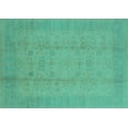 thumbnail image 1 of Ahgly Company Indoor Rectangle Oriental Turquoise Blue Industrial Area Rugs, 7' x 9', 1 of 4