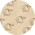 thumbnail image 1 of Ahgly Company Indoor Round Patterned Moccasin Beige Area Rugs, 7' Round, 1 of 6