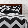 thumbnail image 1 of LCM Home Fashions 7-piece Beige Chevron Comforter Set, 1 of 5
