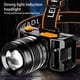 thumbnail image 5 of Naiovety Faro delantero con sensor de luz, linterna para correr, modo potente, para exteriores, brillante, Mini portátil, impermeable, para Pescar Negro Naiovety OD029379-01, 5 of 6