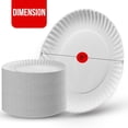 thumbnail image 2 of shiyou-Small Paper Plates - [200-Pack] - (6-Inch Round) - Lightweight Uncoated 6 Inch Disposable Paper Plates - for Crafts, Events, Projects, Dry Foods & General Use, 2 of 4