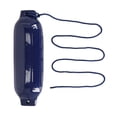 thumbnail image 2 of Rockville Marine Boat Fenders with Covers and Lines, 8.5" x 27", Navy Blue, 4-Pack, 2 of 6