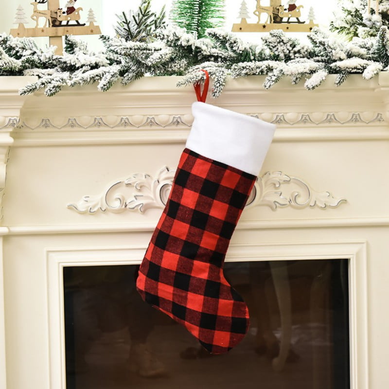 Personalized Buffalo Plaid Christmas Stockings