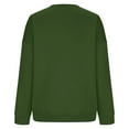 thumbnail image 3 of IROINNID Sweatshirt for Women Casual Long Sleeve Round Neck Pullover Loose Fit Solid Versatile Basic Sweatshirt Tops,Green, 3 of 4