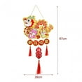 thumbnail image 7 of S SERENABLE Chinese New Year Hanging Ornament 2024 Spring Festival Decoration, Feng Shui Decor Lucky Charm for Party Holiday Office Porch, 7 of 7