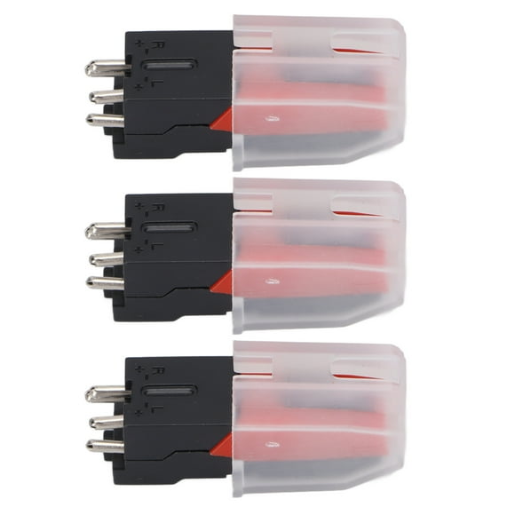 3 PCS Registro De Récord Aguja, Estilo De Fonógrafo De Vinilo Para Reemplazo De Platillo Giratorio Con Material ABS, Fácil De Instalar, Practicabilidad Fuerte, Accesorio