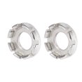 thumbnail image 1 of Unique Bargains 2 Pcs Clé de Rayons de Roue de Bicyclette 8 Trous Clé de Vélo Outil de Réparation Métal Ton Argent, 1 of 7