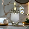 thumbnail image 6 of Decozen Gifts for Mom - Premium Frosted Glass Lotion Dispenser for Mother's Day Gifts, Bathroom Decor, Soap Dispenser, Glass Pump Bottle, Liquid Hand Soap Bottle - Mothers Day Decor, 6 of 8