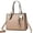 Khaki, variant on Purses and Handbags Women Top Handle Satchel Tote Bags with Ribbon Adjustable Strap Crossbody Shoulder Bag for Outing Brown