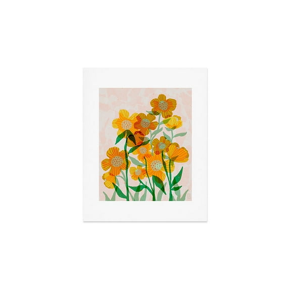 Society6 Sewzinski Buttercups In Sunshine 8" x 10" Art Print and Hanger